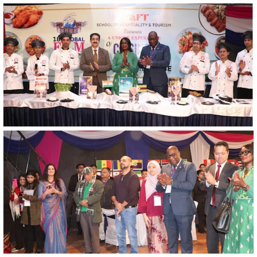 AAFT School of Hospitality Tourism Presents Exquisite Zimbabwean Cuisine at 18th Global Film Festival Noida 2025