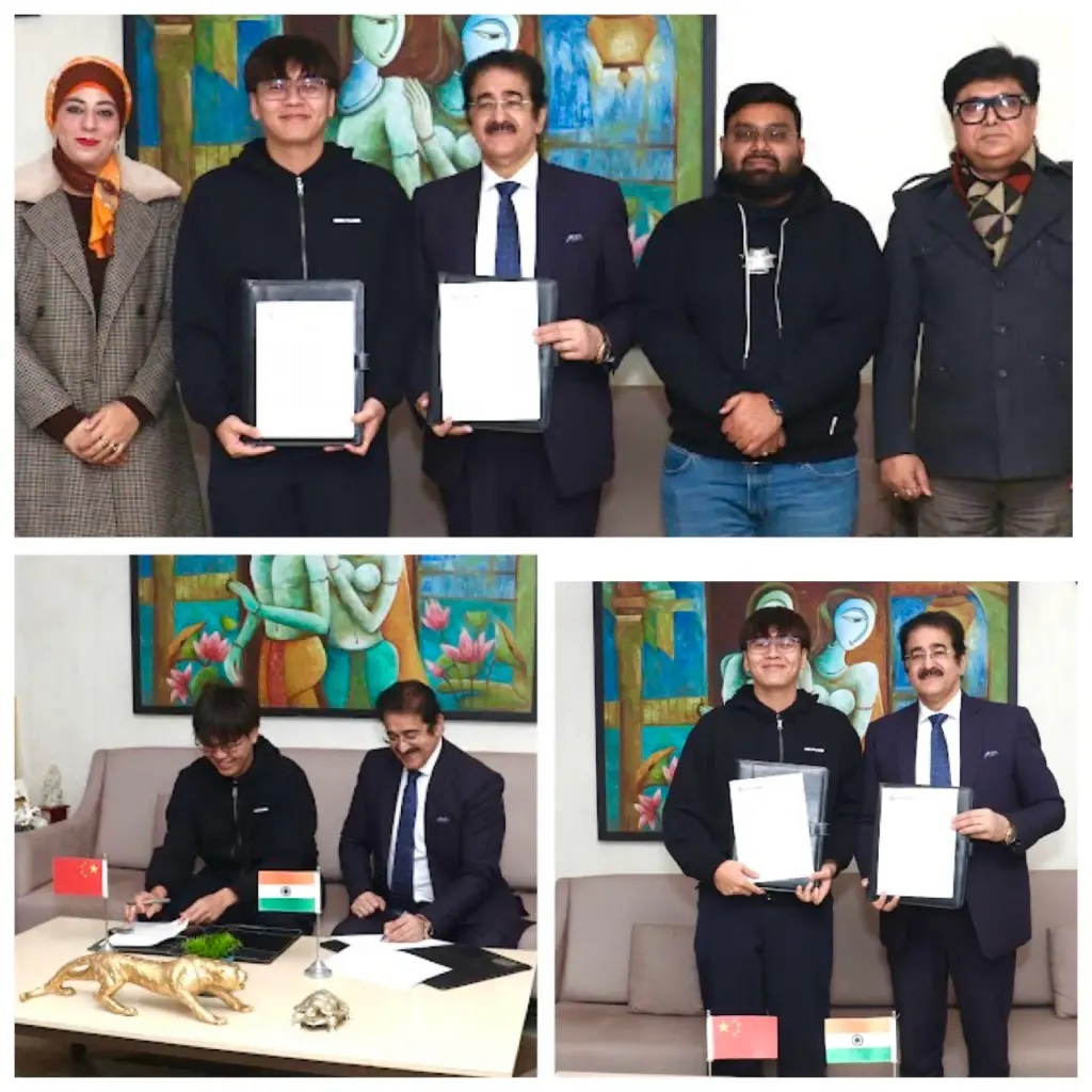 AAFT University Signs MoU with Hollyland China Electronics Technology Corporation Limited at Marwah Studios