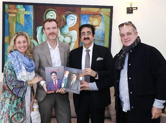 Renowned Polish Film Star UN Representative from Poland and German Business Leader Visited Marwah Studios