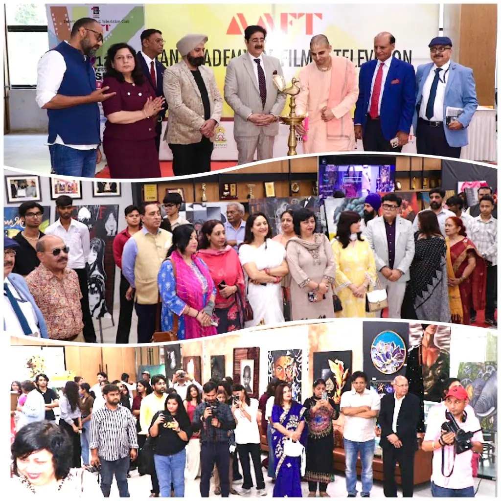Exhibition of Paintings Connecting to Cinema Inaugurated at 127th AAFT Festival