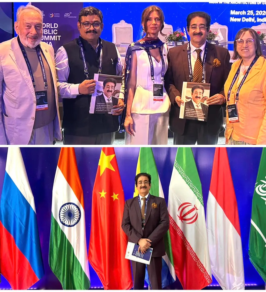 Dr. Sandeep Marwah Featured on the Cover of BRICS Magazine at Global Peace Summit