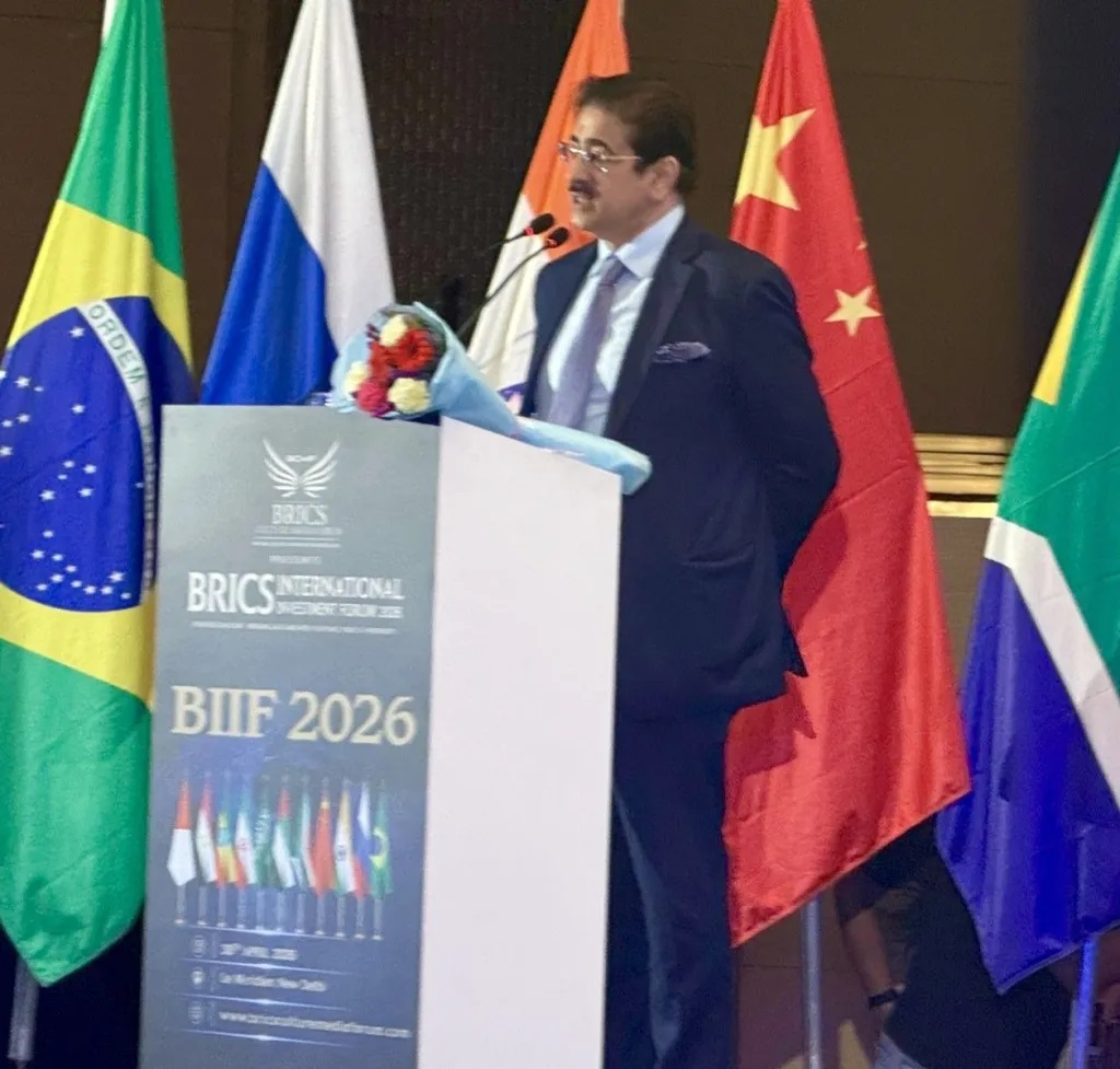 Sandeep Marwah Addresses BRICS International Investment Forum at Le Meridien on Relations Through Art Culture