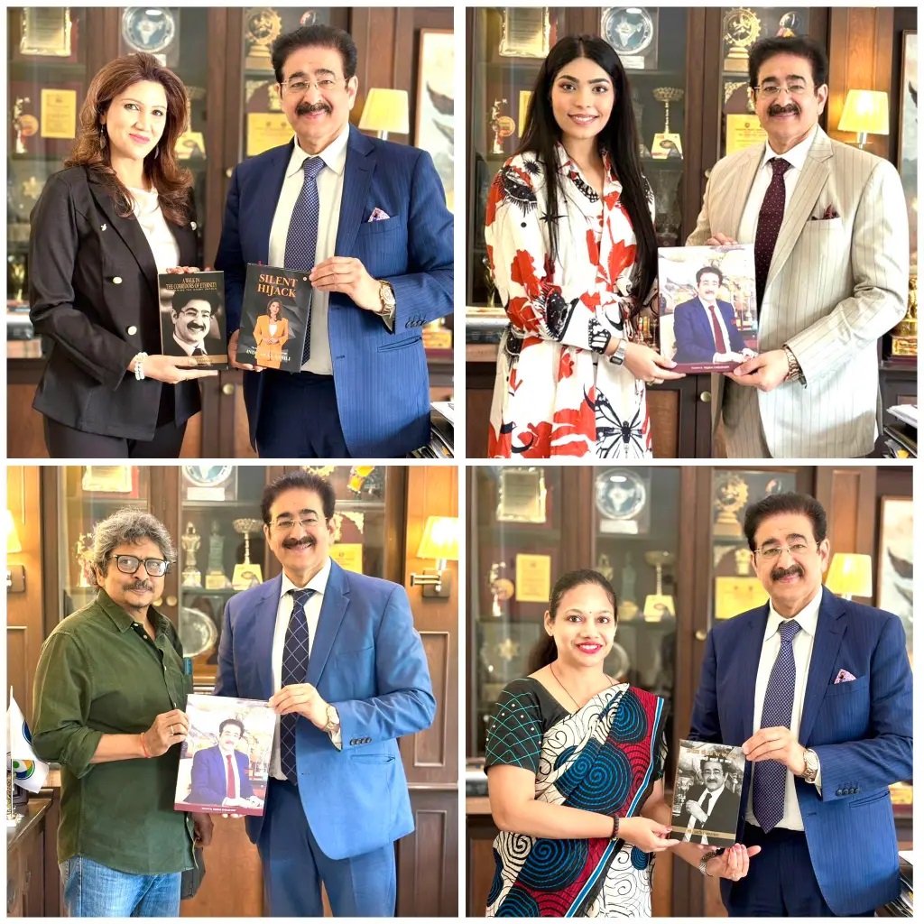 Sandeep Marwah Presents His Books to Distinguished Guests at Marwah Studios