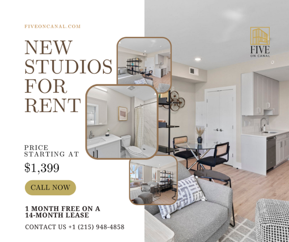 New Studio for Rent Northern Liberties – Starting at $1399