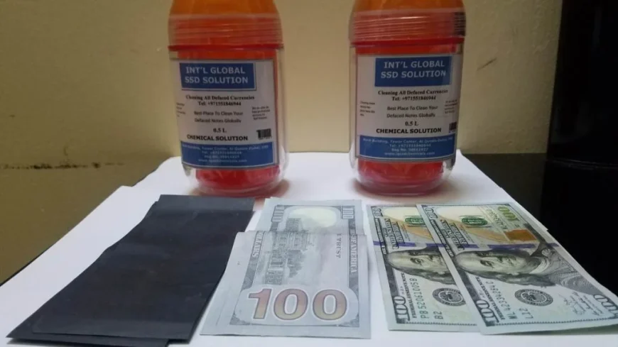 Universal SSD chemical solution and anti virus spray for cleaning all types of bank, stained notes.