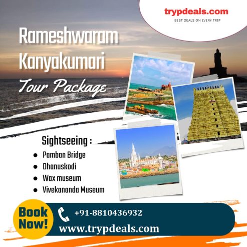 Alleppey Kovalam Kanyakumari Rameswaram and Madurai Tour Package 8 Days Itinerary