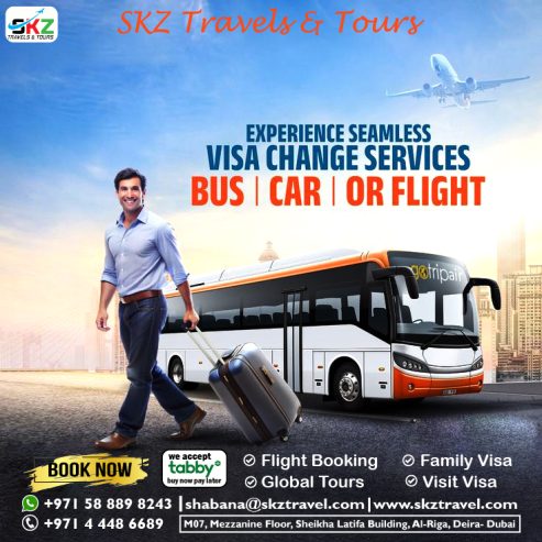 Simplify Your UAE Visa Change with SKZ Travels & Tours!