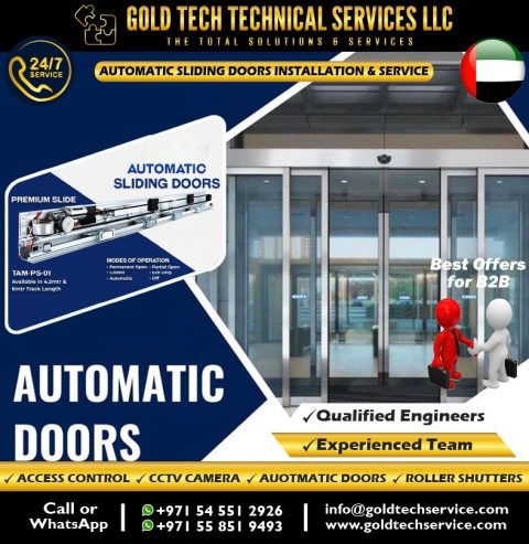 Gold Tech Technical Services LLC Dubai – Auto Doors & CCTV Solutions