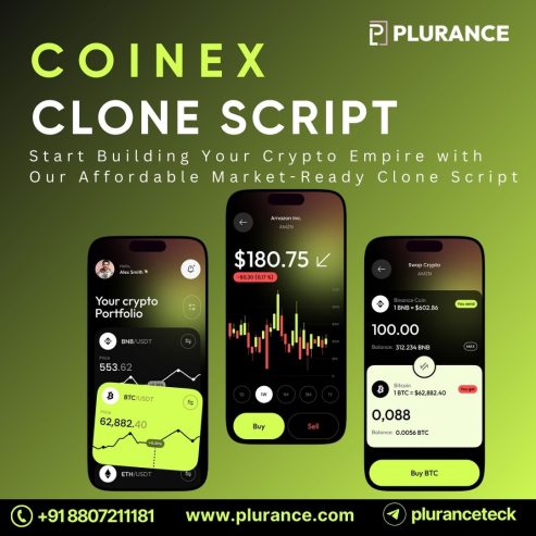 Plurance’s Feature-Rich Coinex clone script available at minimal cost