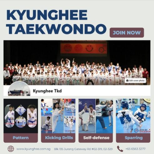 Taekwondo lessons with poomsae and sparring offer excellent training