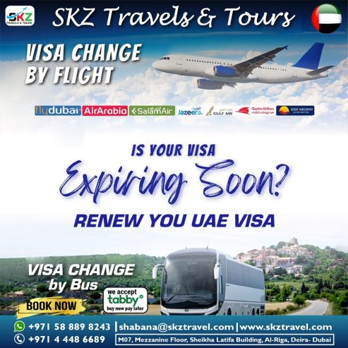 UAE visa change by Air by Bus