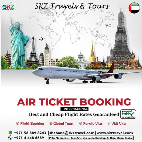 “Fly Smart, Travel Far with SKZ Travels & Tours!