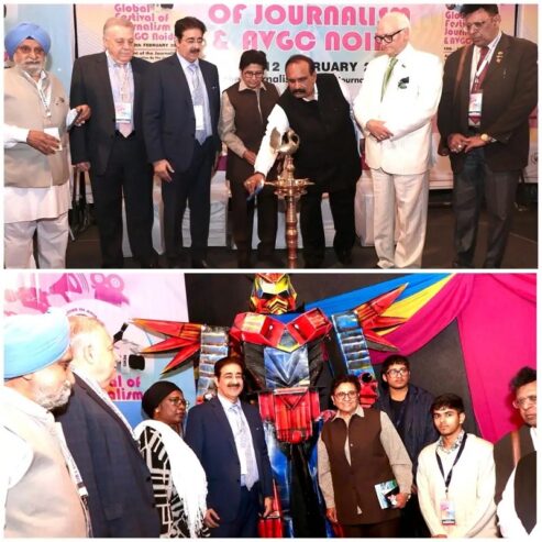 Inauguration of AVGC Section at the 13th Global Festival of Journalism Noida 2025 at Marwah Studios