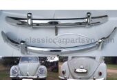 VW Beetle European style (1955-1972) bumpers by stainless steel new