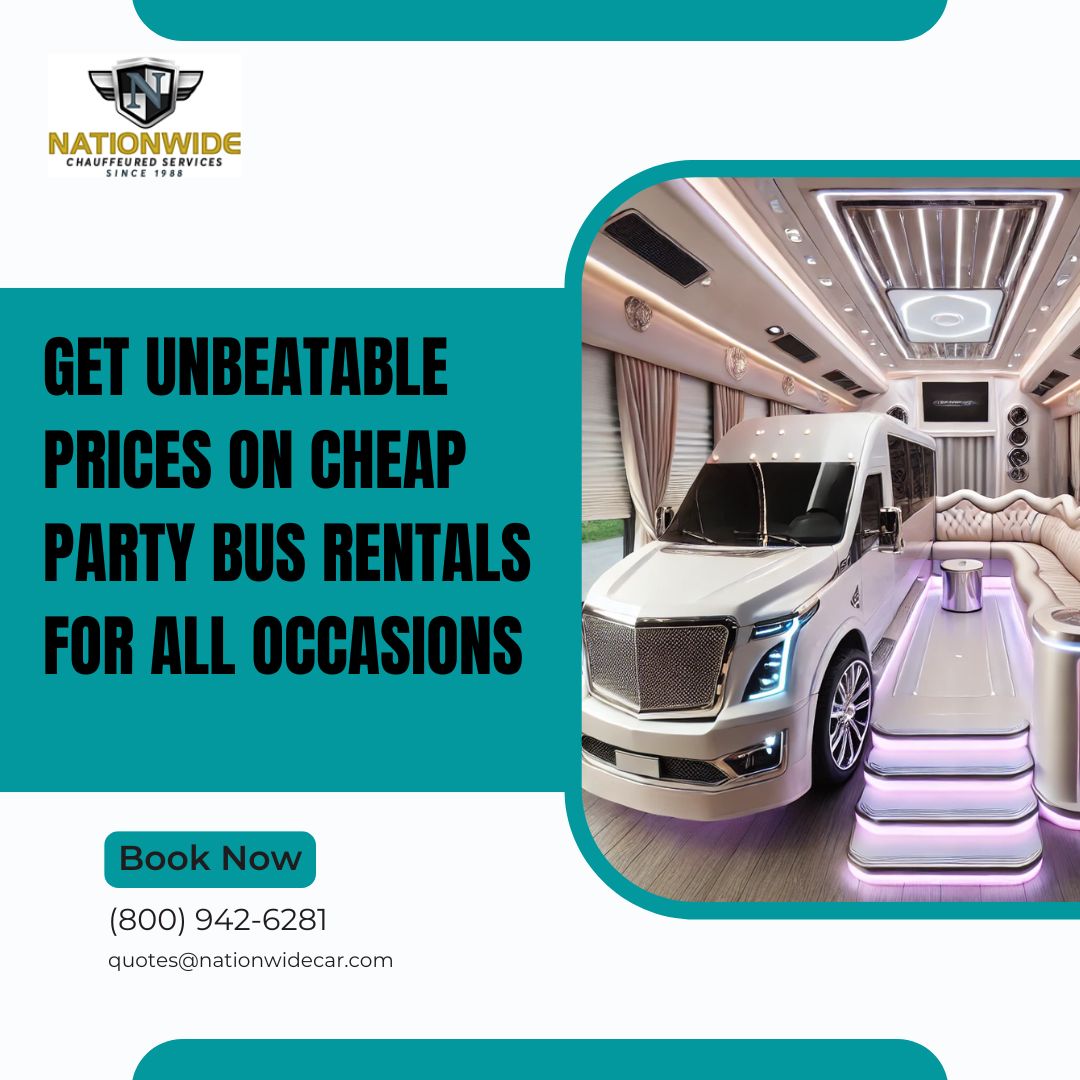 Cheap Party Bus Rental Prices