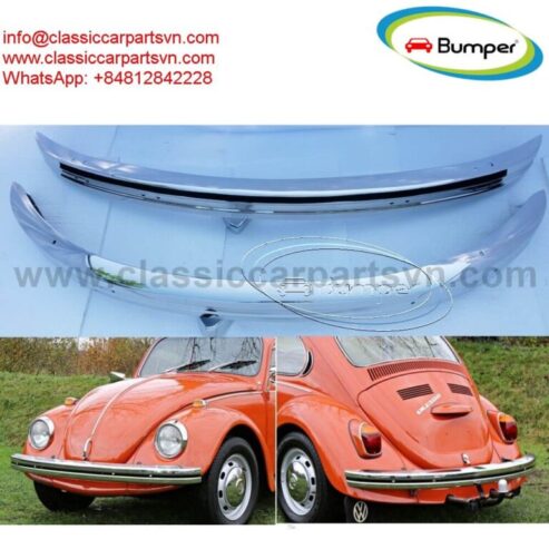 VW Beetle year (1968-1974) bumpers by stainless steel new