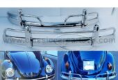 VW Beetle USA style (1955-1972) bumpers by stainless steel new