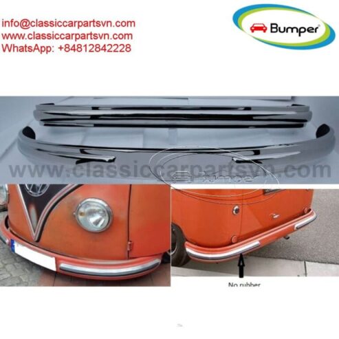 Volkswagen Split Screen T1 bus from 1950-1957 bumpers by stainless steel new