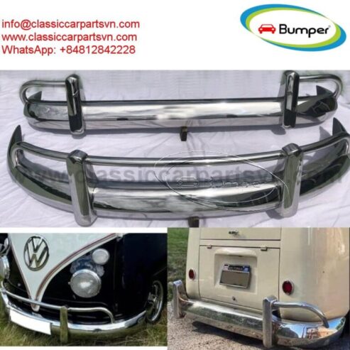 Volkswagen T1 Split Screen Bus (1958-1968) towel rail USA Export bumpers by stainless steel new