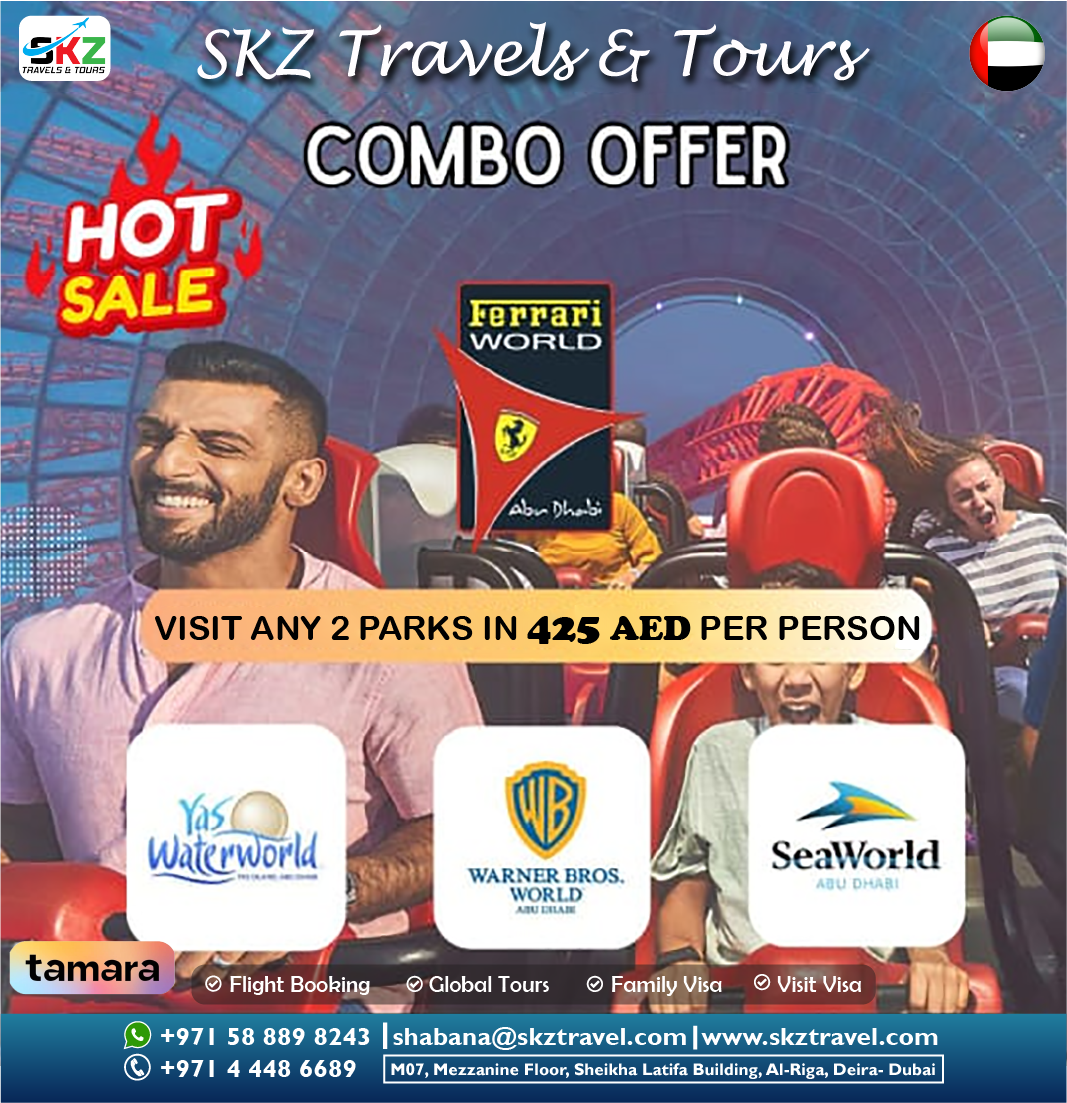 Double the Fun, Half the Price – Abu Dhabi Park Combo for Just 425 AED!