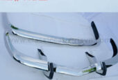 BMW 2000 CS (1965-1969) bumpers by stainless steel new