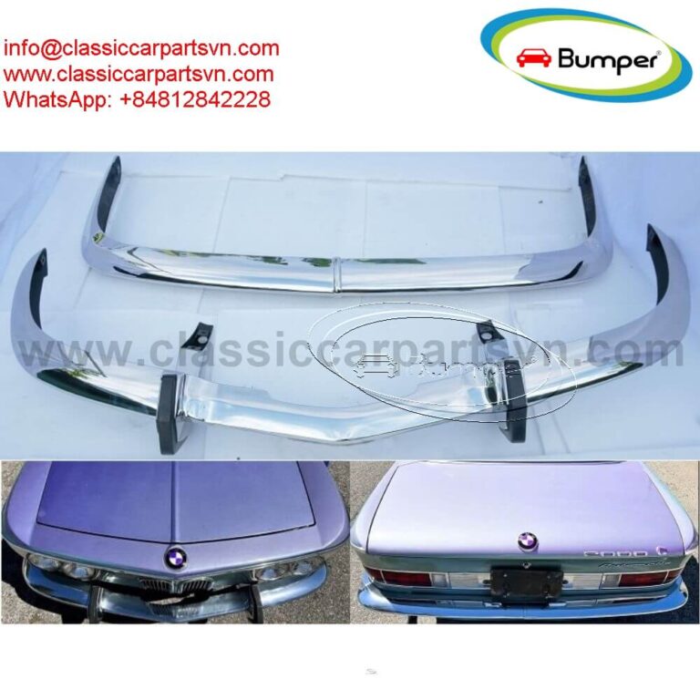 BMW 2000 CS (1965-1969) bumpers by stainless steel new