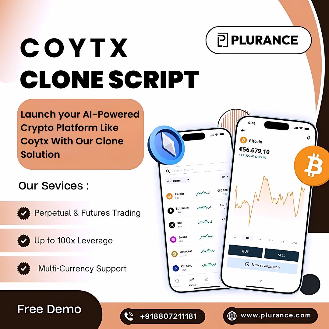 Launch Your Own AI-Powered Crypto Exchange with Plurance’s Coytx Clone Script