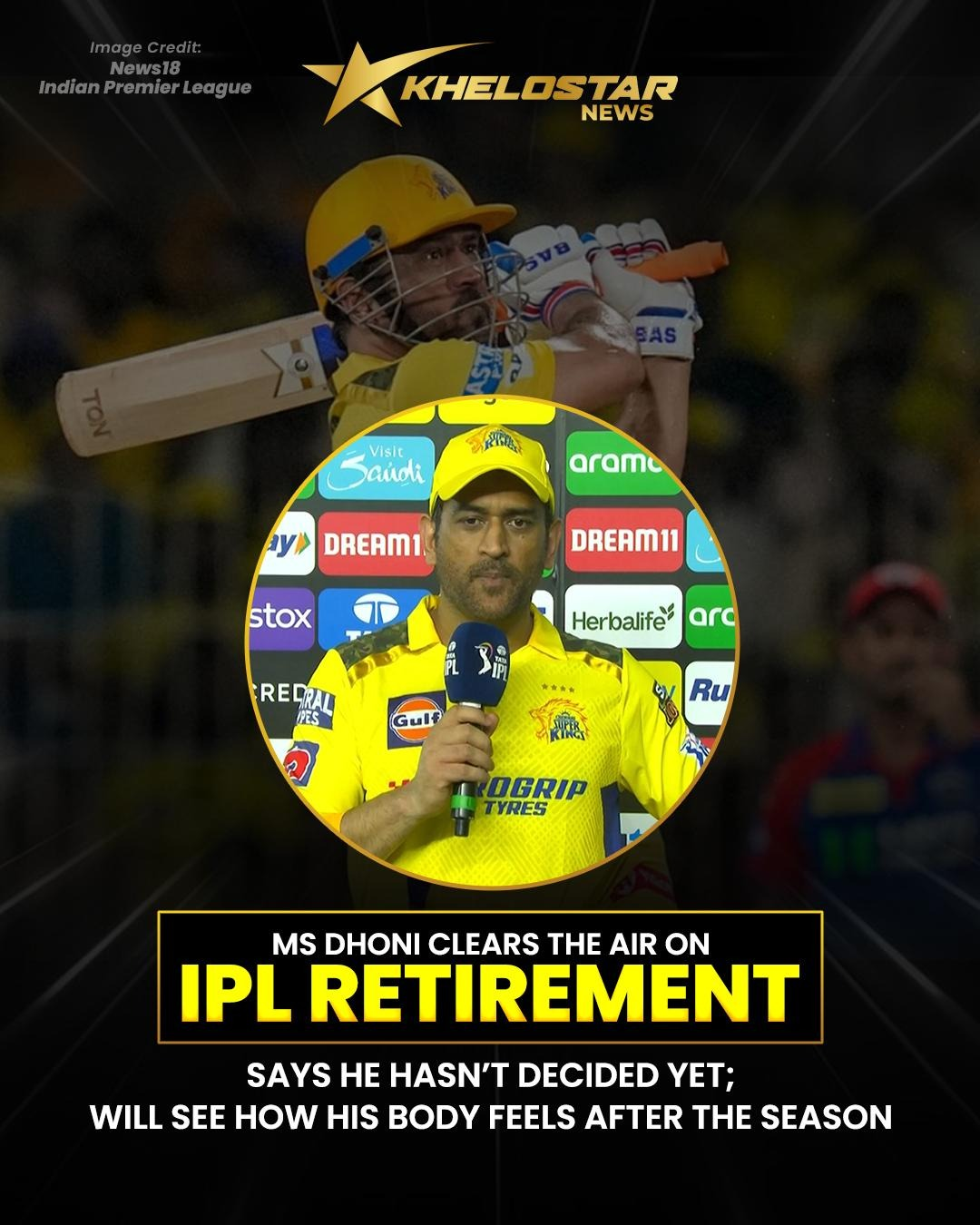 MS Dhoni Puts Retirement Rumors to Rest – Continues in IPL for Now | KheloStar News