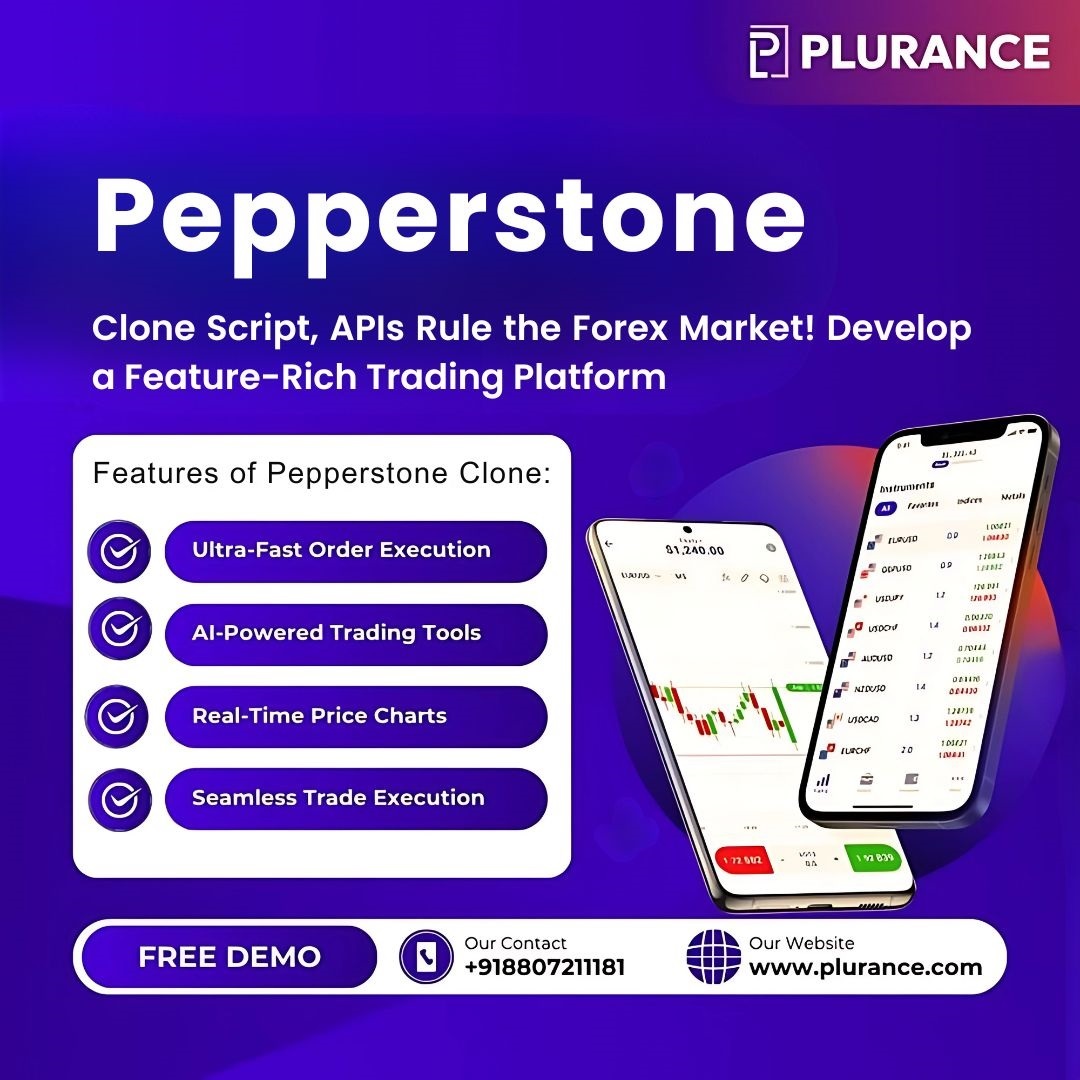 Launch Your Forex & CFD Trading Platform with Plurance’s Pepperstone Clone Script!