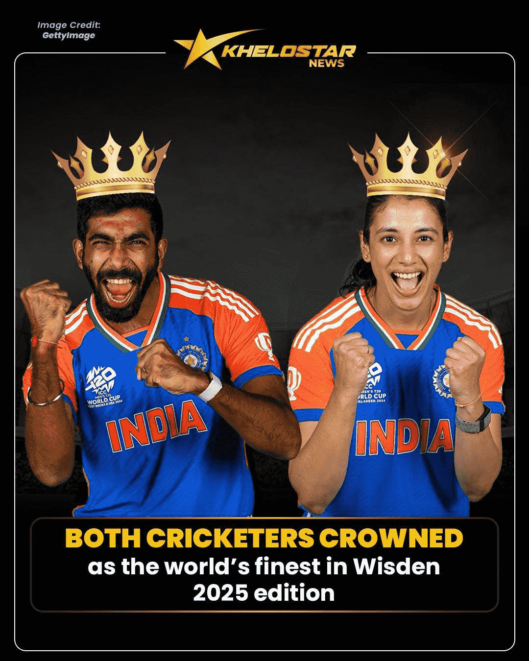 Bumrah & Mandhana Recognised by Wisden | Khelostar News