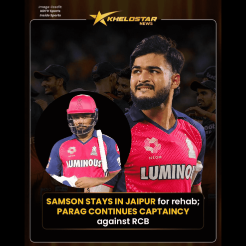 Parag to Captain RR as Samson Misses RCB Match | Khelostar News