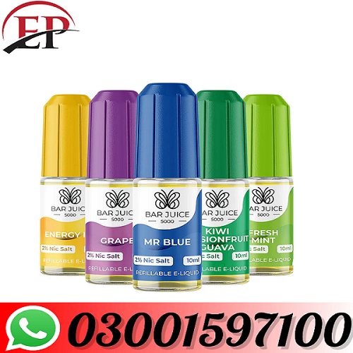 New E-Liquid by Bar Juice 5000 Salts 10ml Price In Pakistan=03001597100
