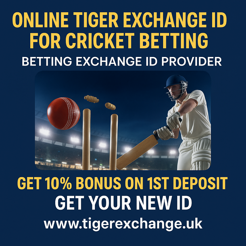 Get Your Tiger Exchange ID for Cricket Betting – India’s Most Trusted Book