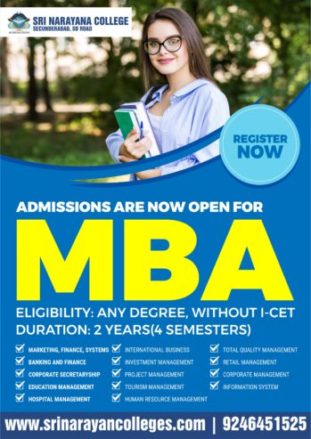 Distance MBA in Hyderabad | www.srinarayanacolleges.com |