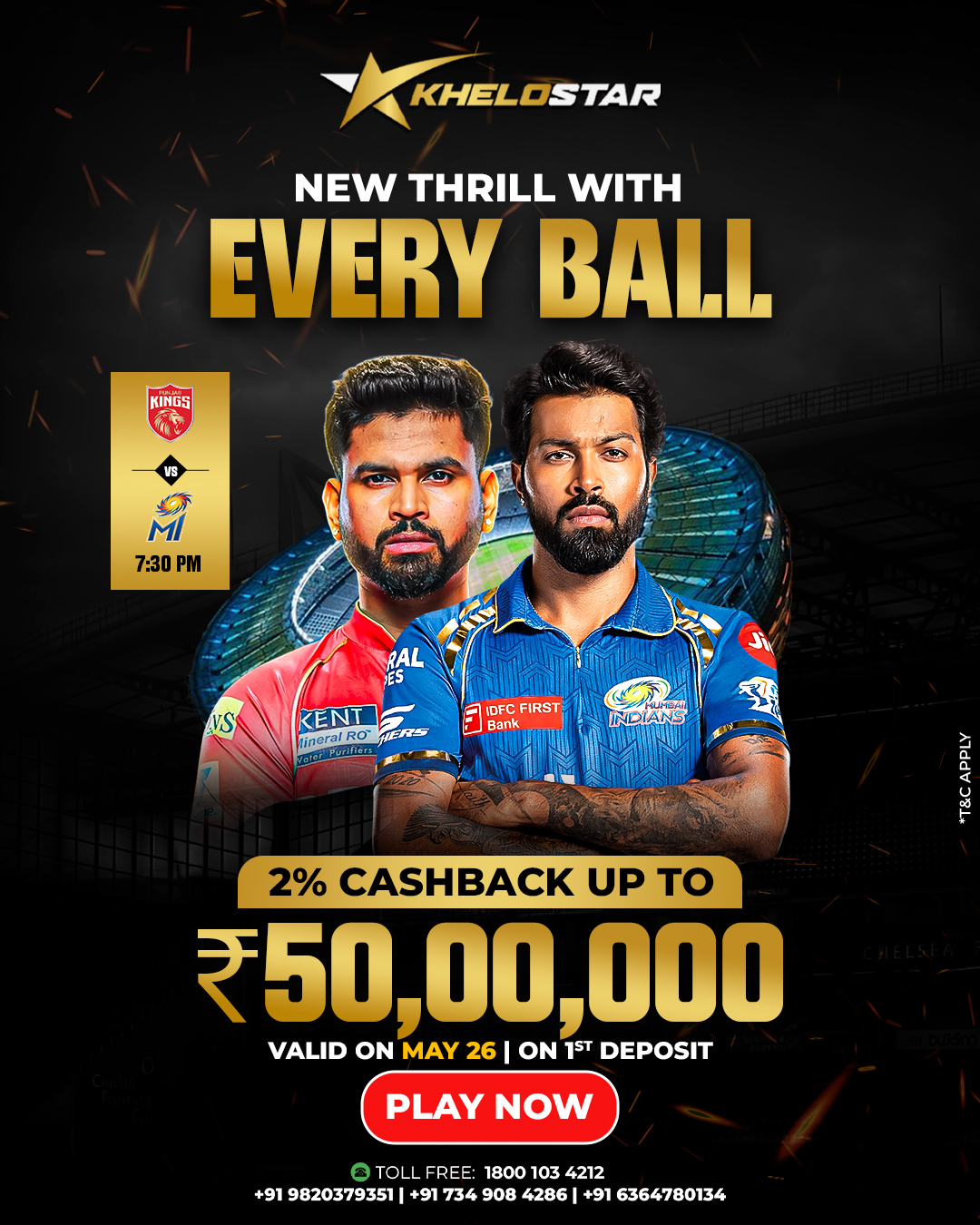 Play Big, Win Bigger on Khelostar247: Kings vs MI Live Offer!