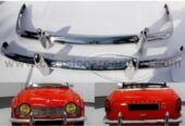 Triumph TR4 (1961-1965) bumpers by stainless steel new