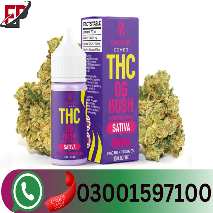 THC Liquid 89mg THC/1000mg CBC-OG Kush-30ml In Rawalpindi=03001597100