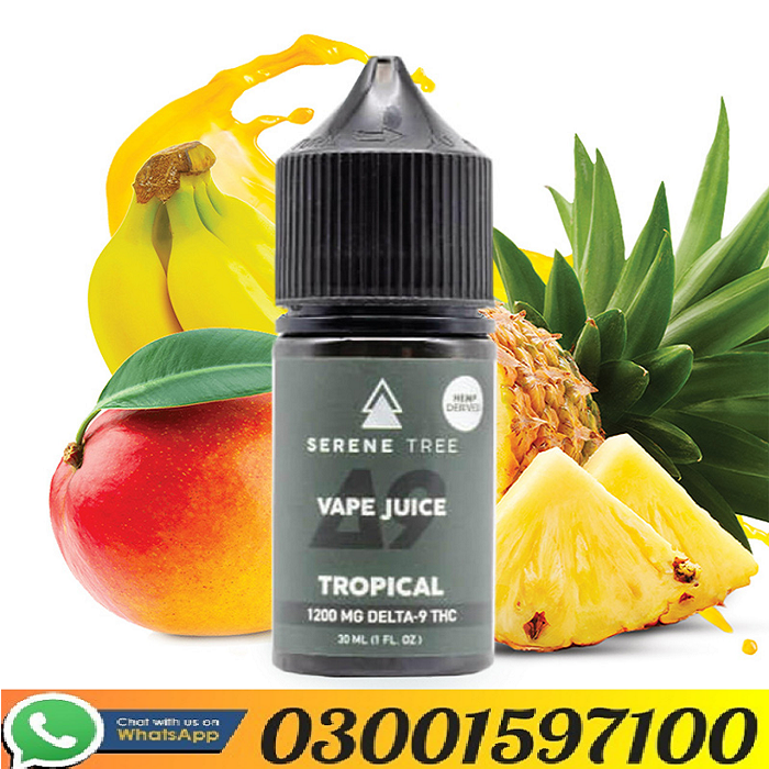 Serene Tree Delta-9 THC Green Apple Vape Juice 1200mg In Karachi/03001597100