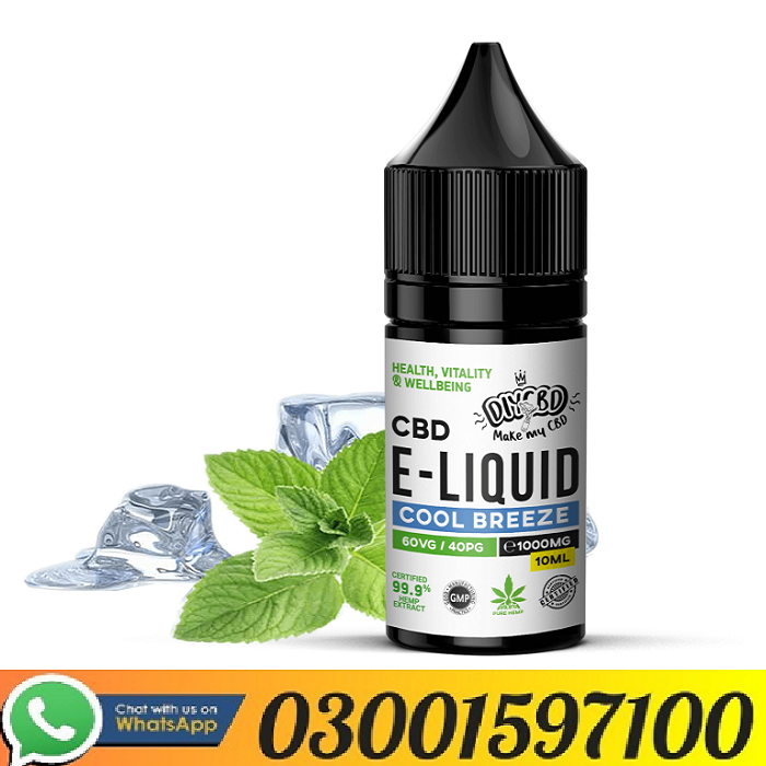 1000MG – Cool Breeze – 10ML – CBD ELIQUID & VAPE OIL In Faisalabad//03001597100