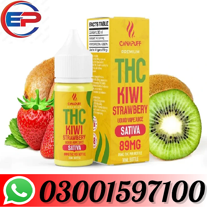 Original THC Liquid 89mg – Kiwi Strawberry – 30ml In Lahore =0300157100