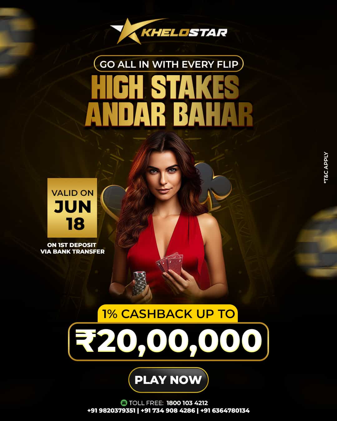 Join High Stakes Andar Bahar Only on Khelostar Now!