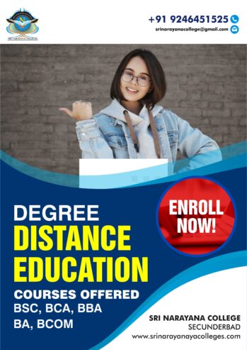 Distance Degree Courses in Hyderabad – www.srinarayanacolleges.com