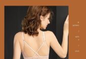 Front Button Underwear Women Without Steel Ring Gathering Bra