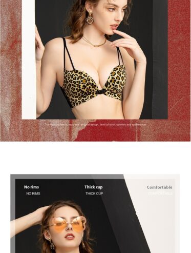 Front Button Underwear Women Without Steel Ring Gathering Bra