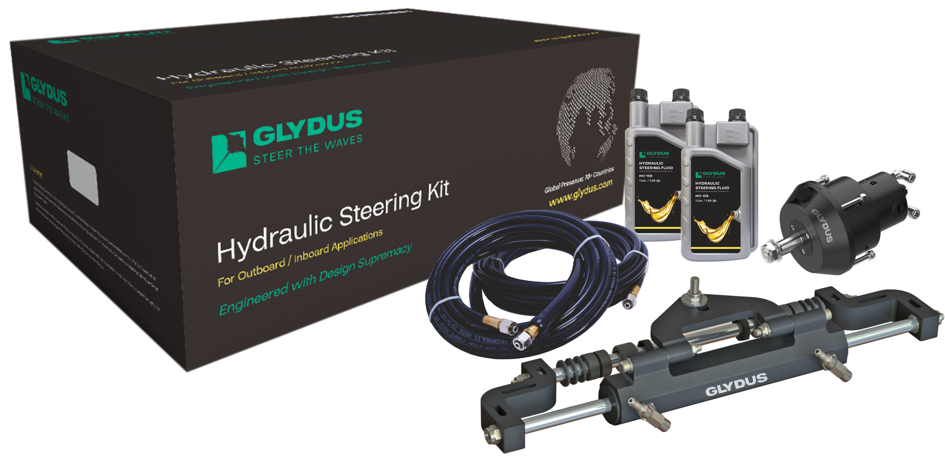 Premium Boat Steering Solutions | Glydus Hydraulic Systems
