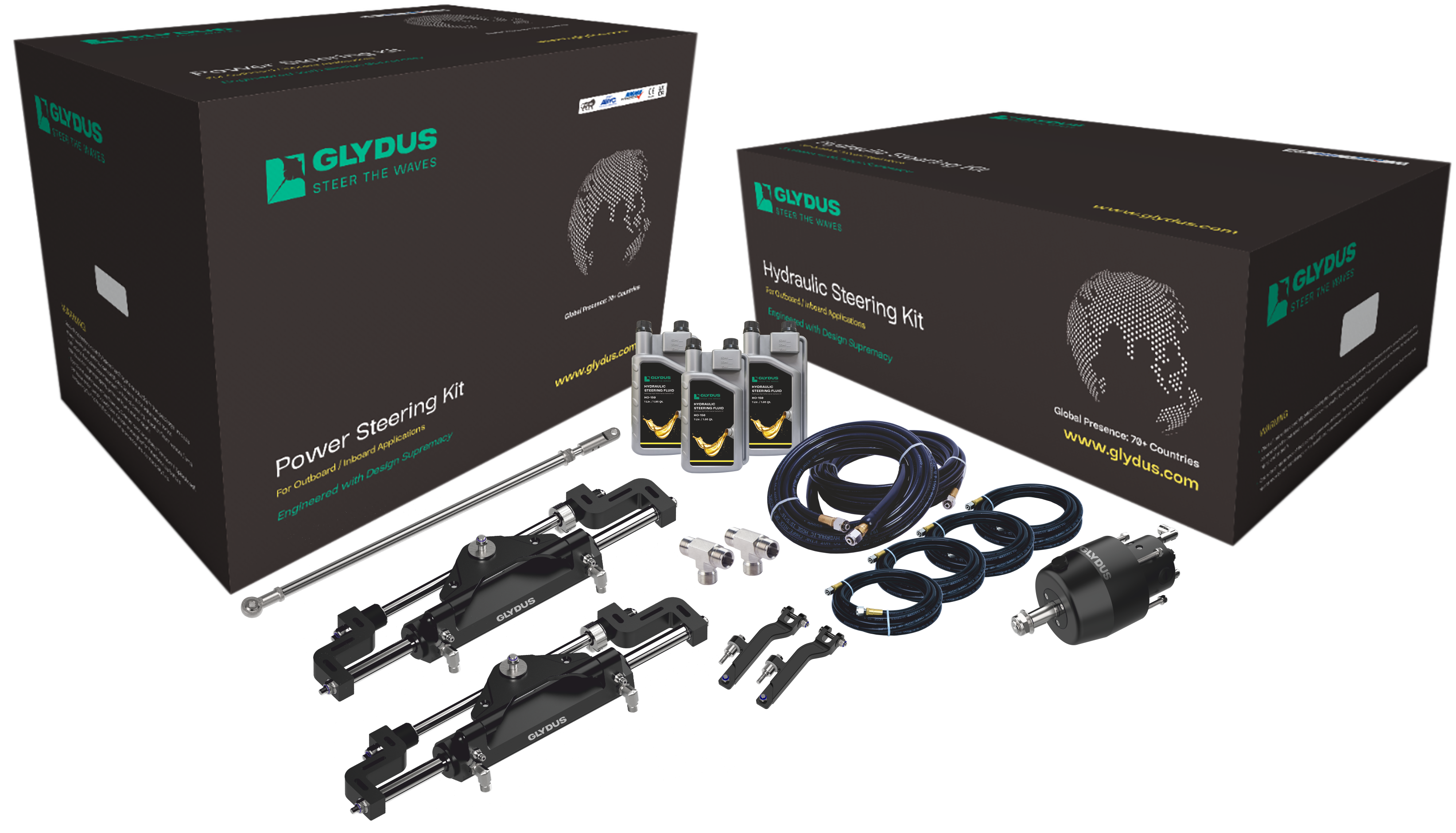 Premium Boat Steering Solutions | Glydus Hydraulic Systems