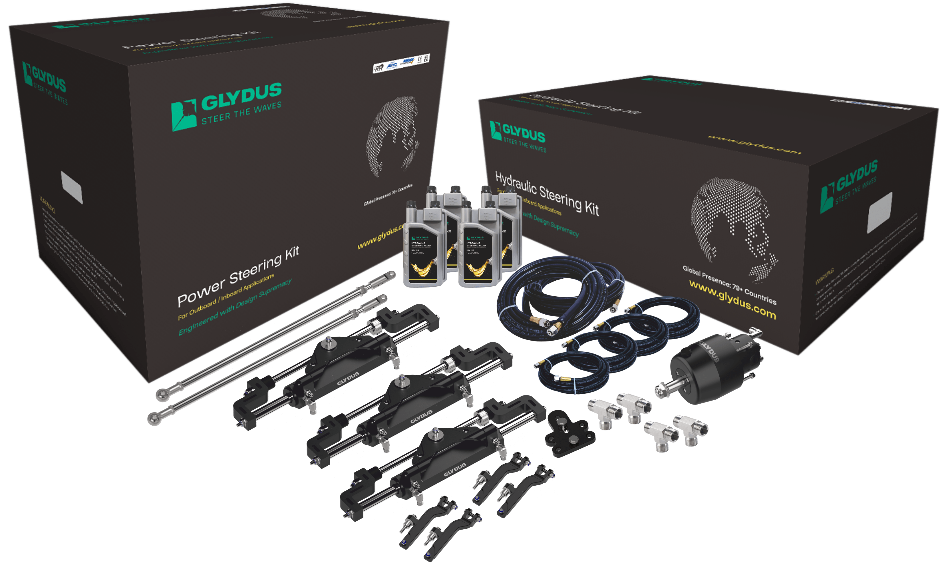 Premium Boat Steering Solutions | Glydus Hydraulic Systems