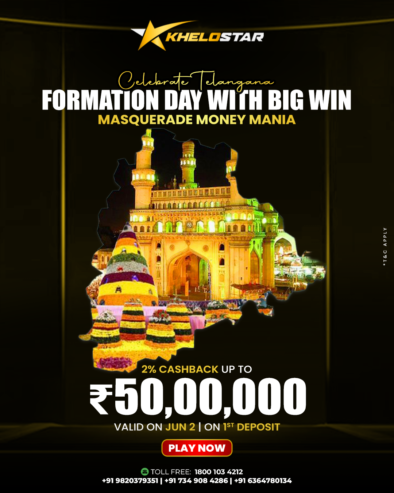 Exclusive Cashback Celebration on Khelostar247 This Telangana Day