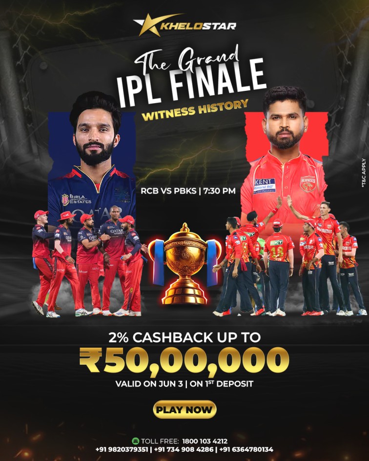 Game On: RCB vs PBKS Finale – Play Now on Khelostar247