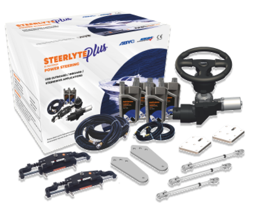 Power-Assisted Boat Steering System | Steerlyte Plus